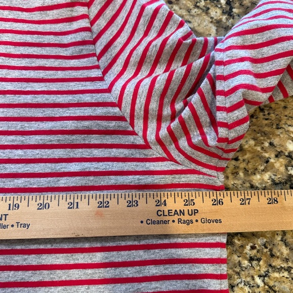 Disney Pooh vintage red and gray striped polo 3/4 sleeve shirt plus size 26/28W - Picture 7 of 7